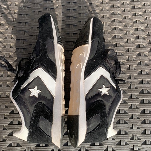 Converse Black and White Athletic Shoes - Picture 6 of 9